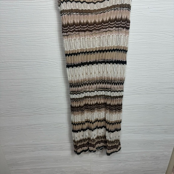 Missoni Beige and Brown Striped Midi Dress - Picture 4 of 14